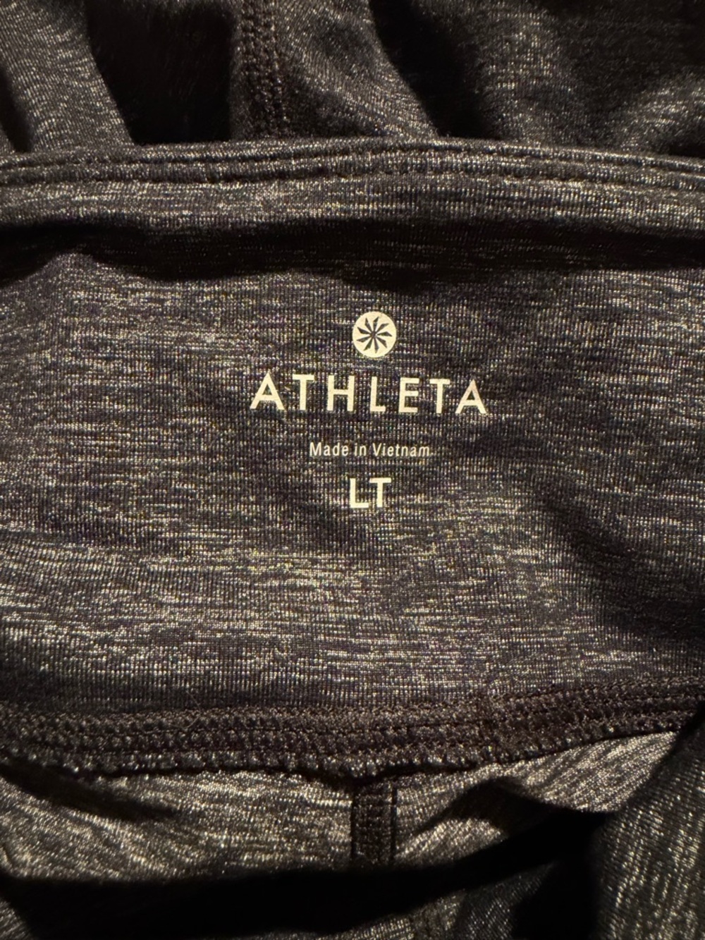 Athleta Odyssey Chaturanga‎ Gray Shimmer Legging Tights Large Tall - Picture 6 of 7